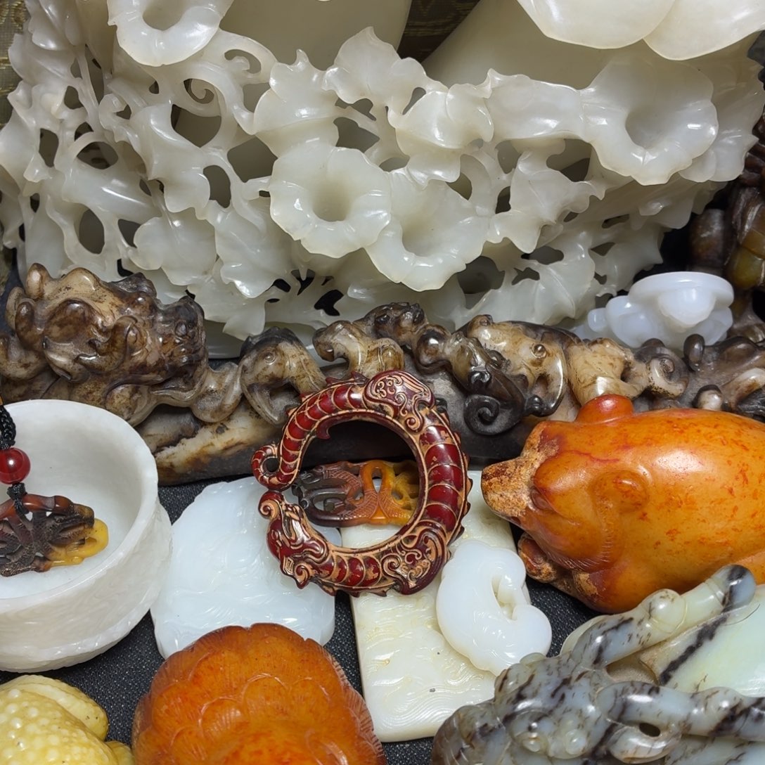 哎***呵和田玉未镶嵌挂件