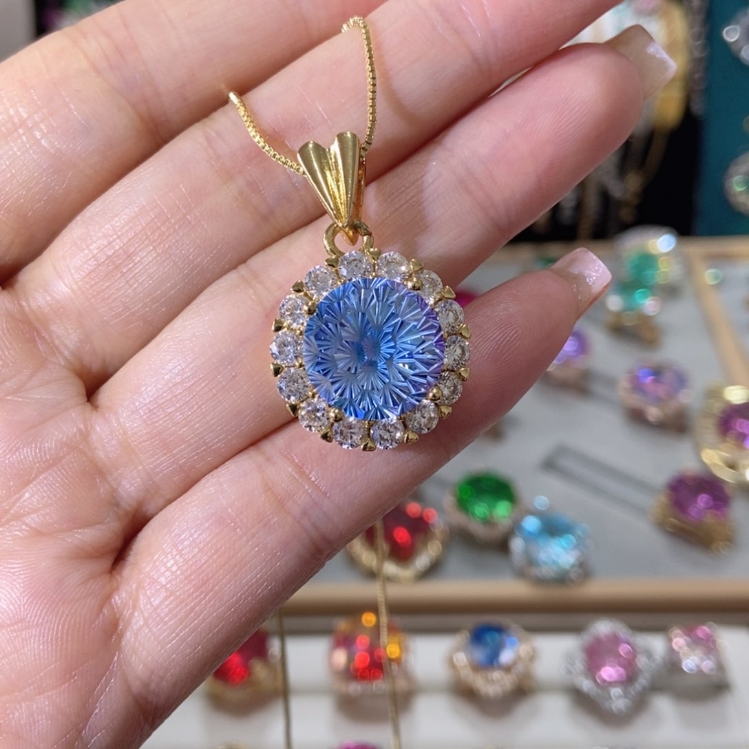 66锆石（处理）吊坠