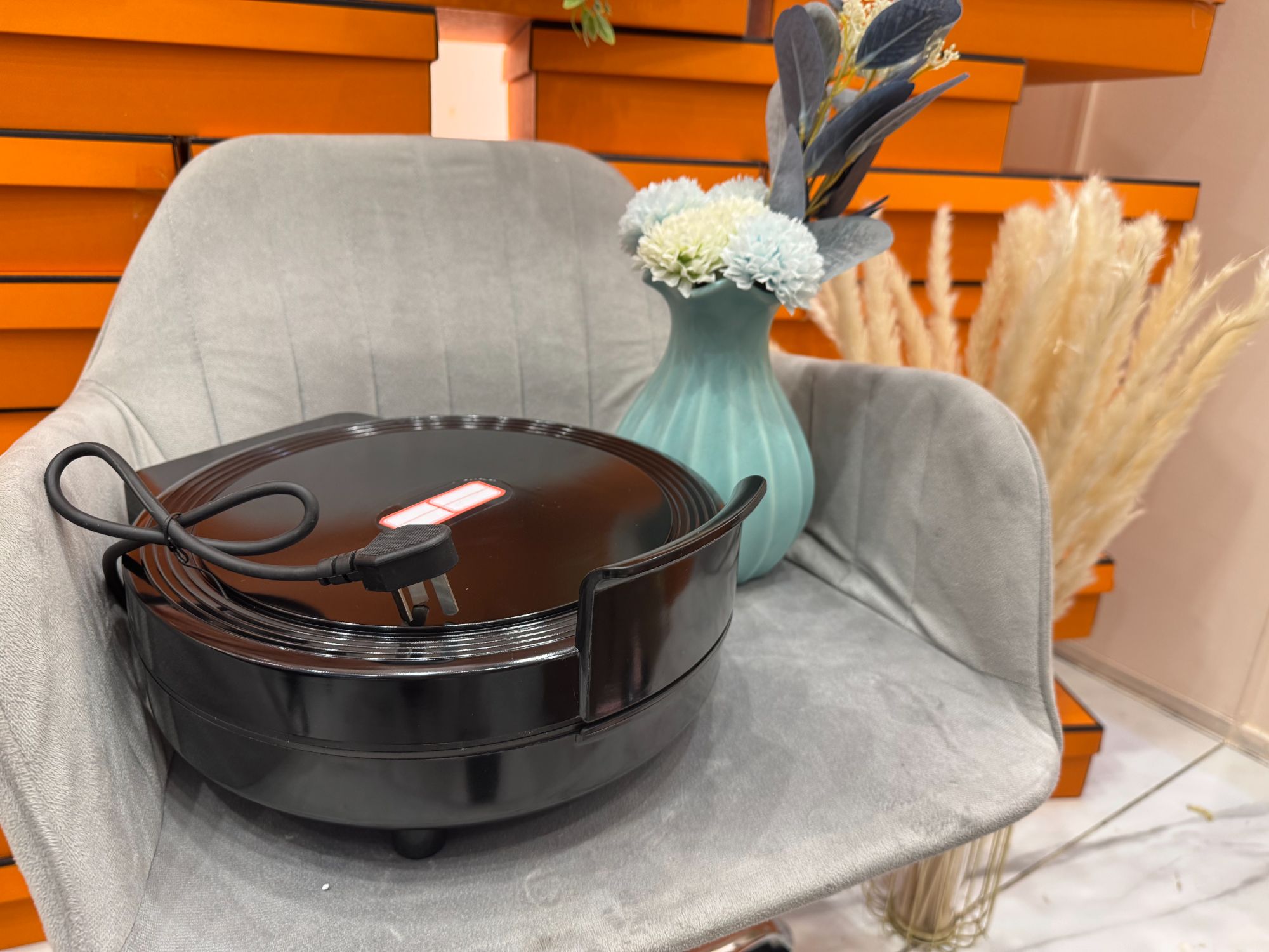 大口径正品电饼铛平底一体专用家用烙饼锅 颜色随机发