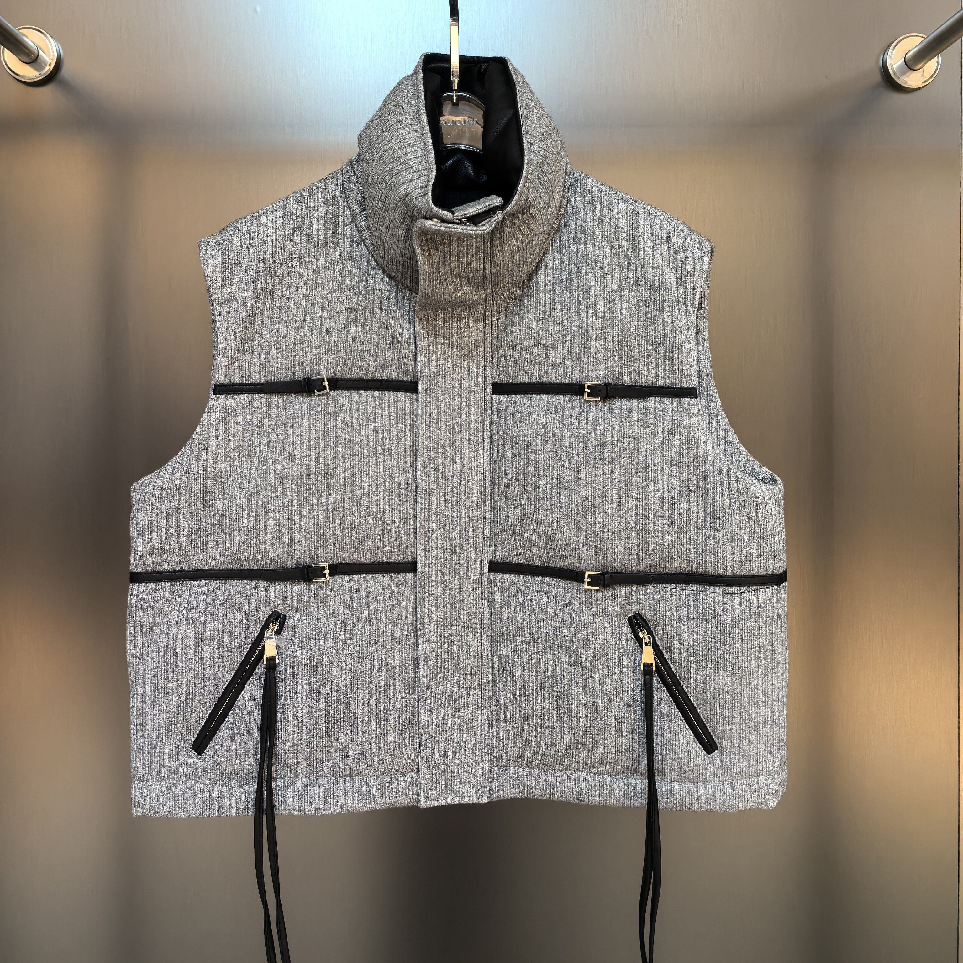 UHOT诱货2025冬季新款黑灰色羽绒鹅绒服马夹休闲背心羽绒鹅绒马夹
