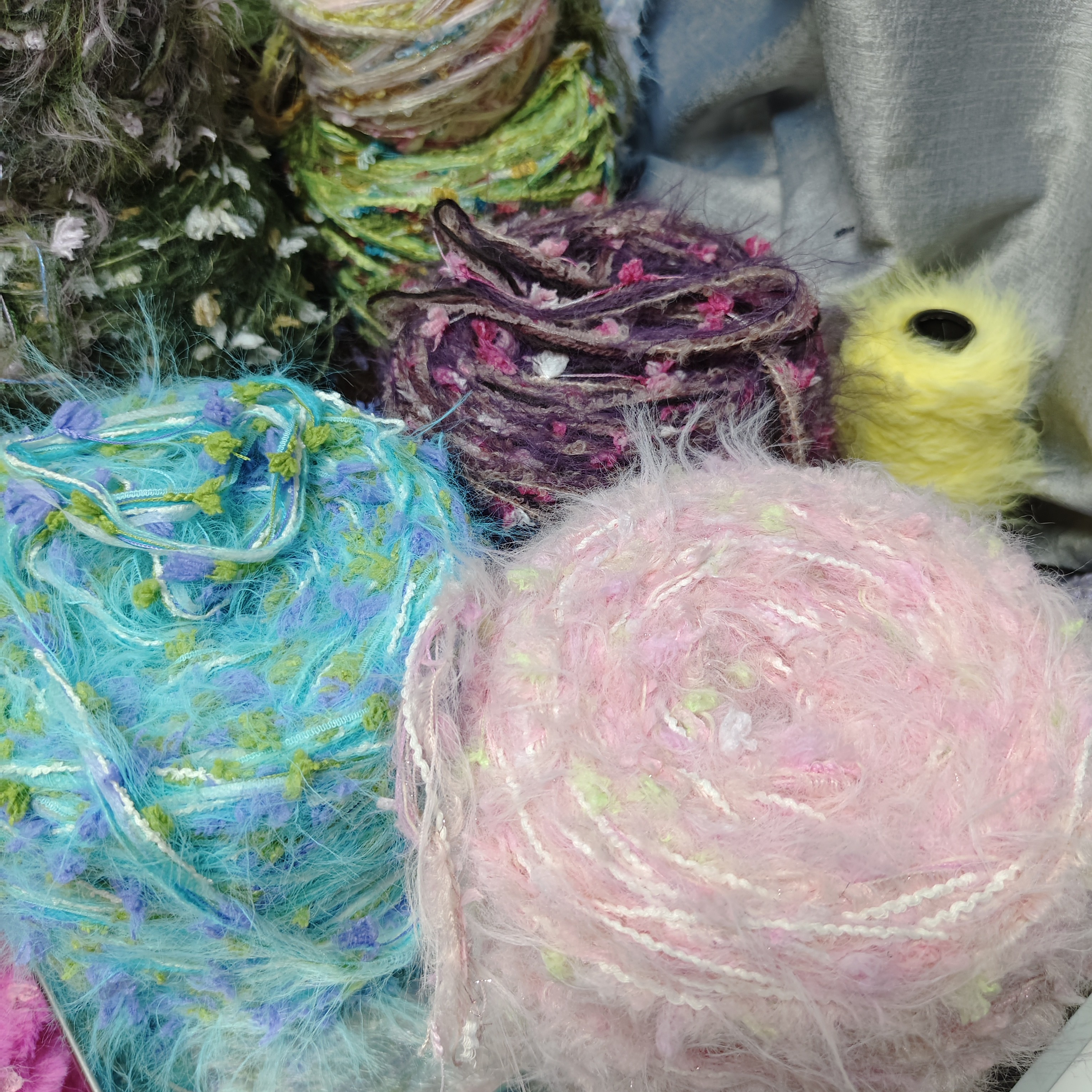 各分50克混线织衣服