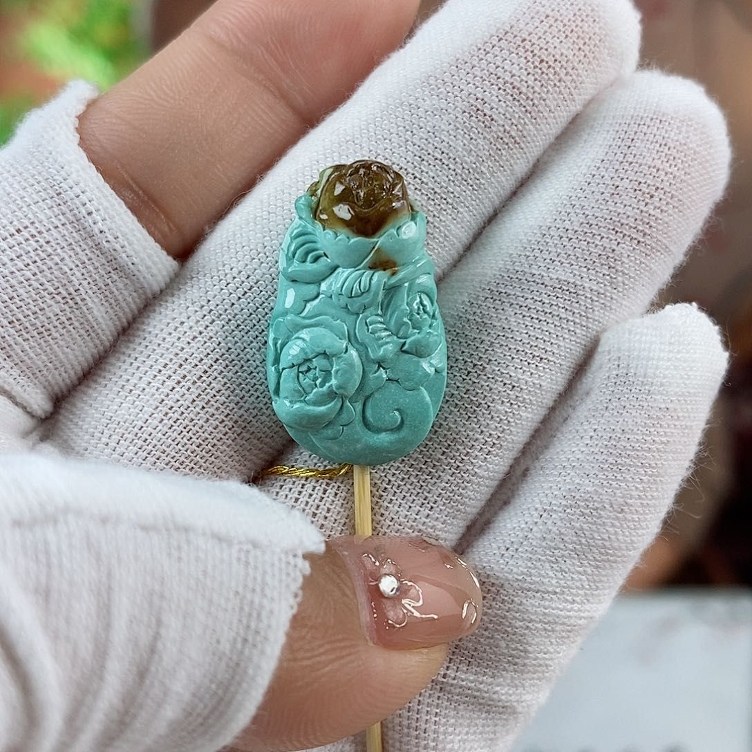 绿松石珠宝奇石未镶嵌