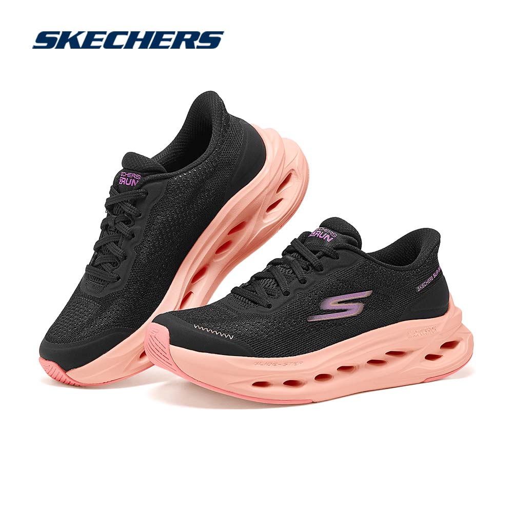 Skechers斯凯奇2025春新款女缓震跑步厚底休闲运动鞋健步鞋129403