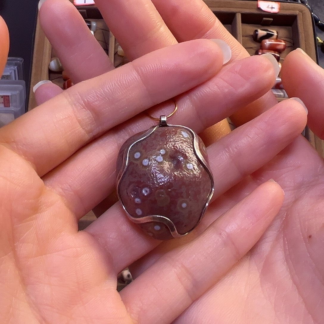 石英石纯铜锁骨链