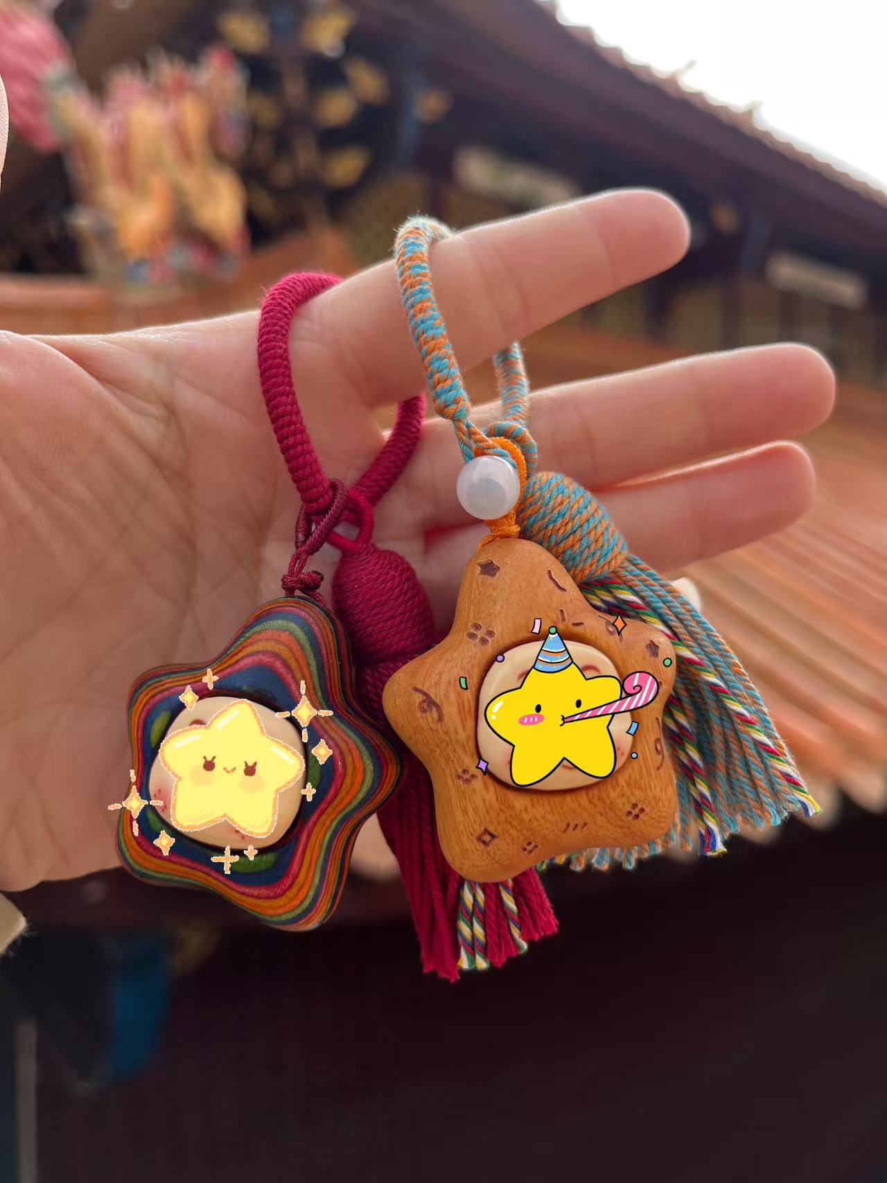 许愿星星 可爱五角星造型钥匙扣包包挂