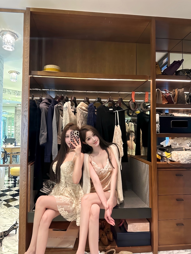 【版型封神】纯欲显瘦一绝蕾丝吊带短裤套装