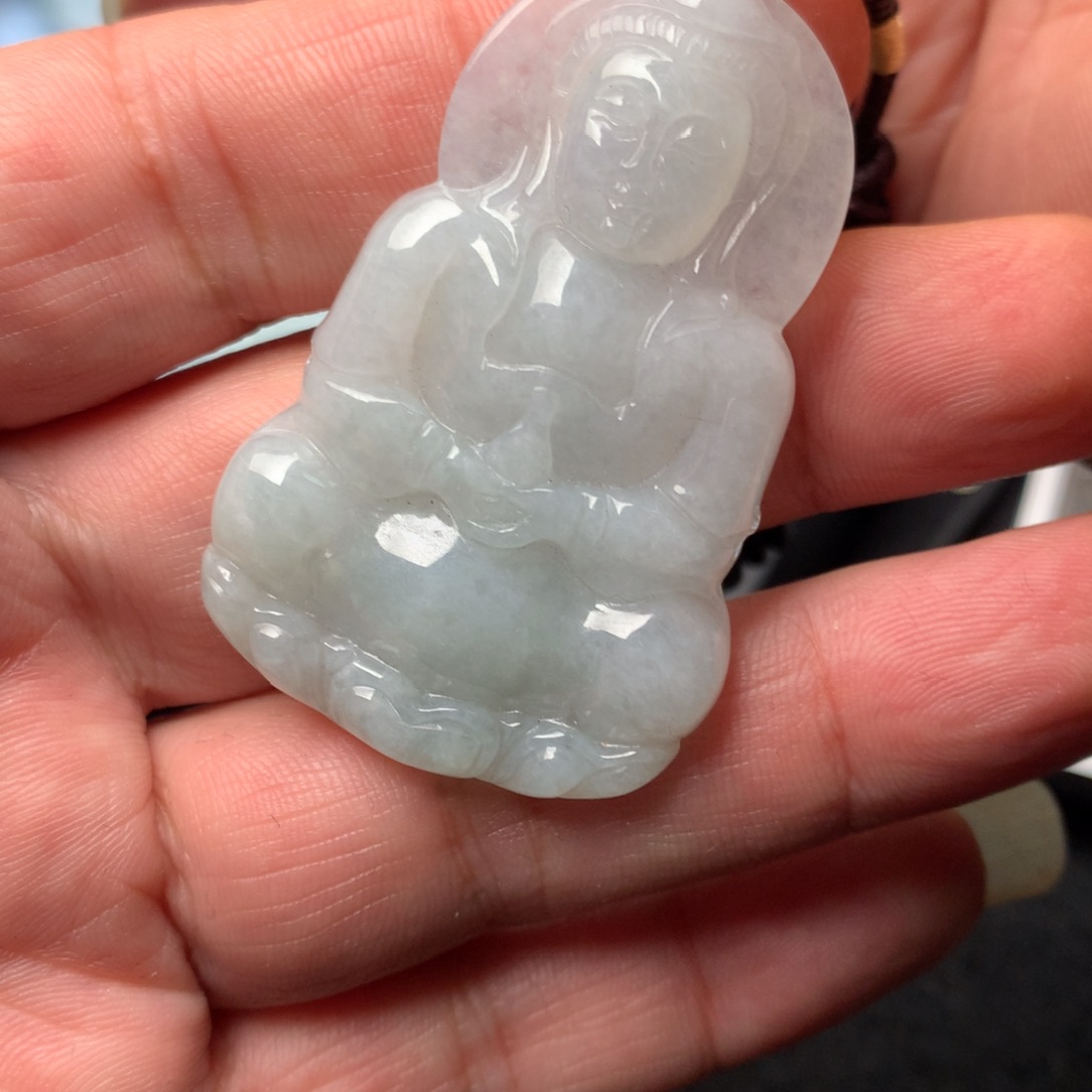 野***）翡翠未镶嵌吊坠(不含链)