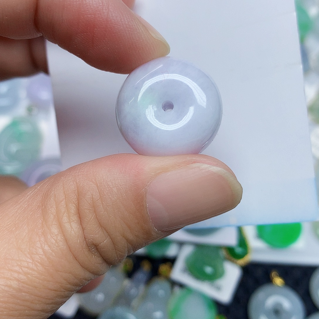 翡翠未镶嵌颈饰456789