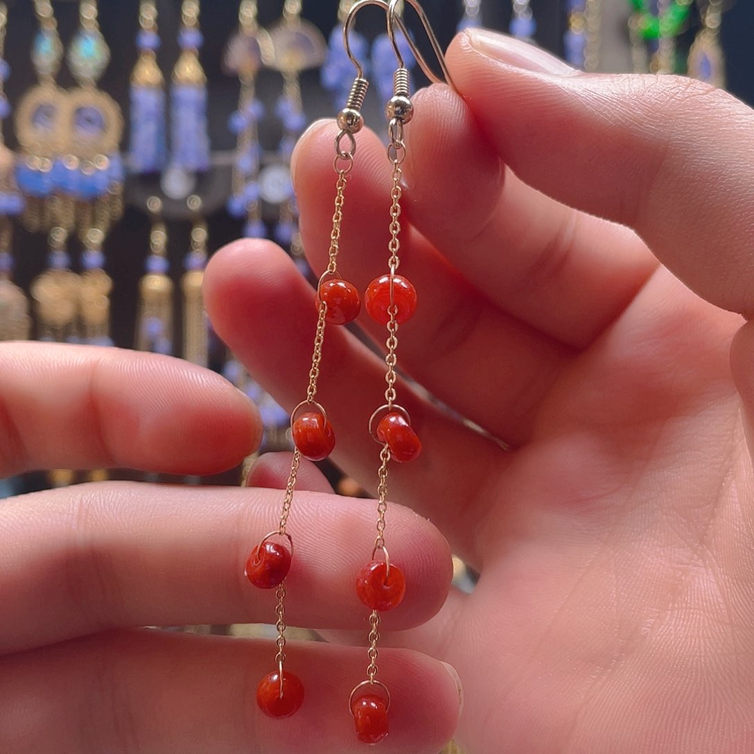 翡翠合金耳饰翡翠