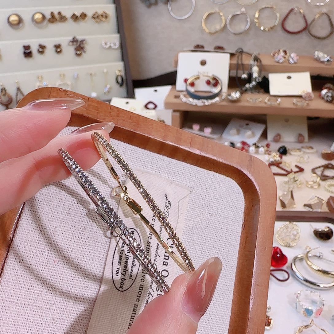 仿珍珠铜合金925银耳圈