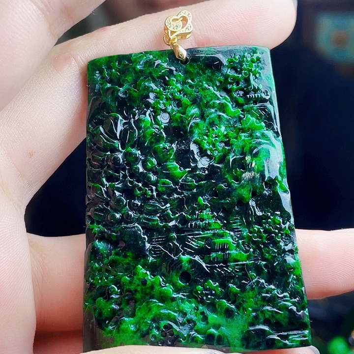 翡翠银S925镶嵌颈饰多样性