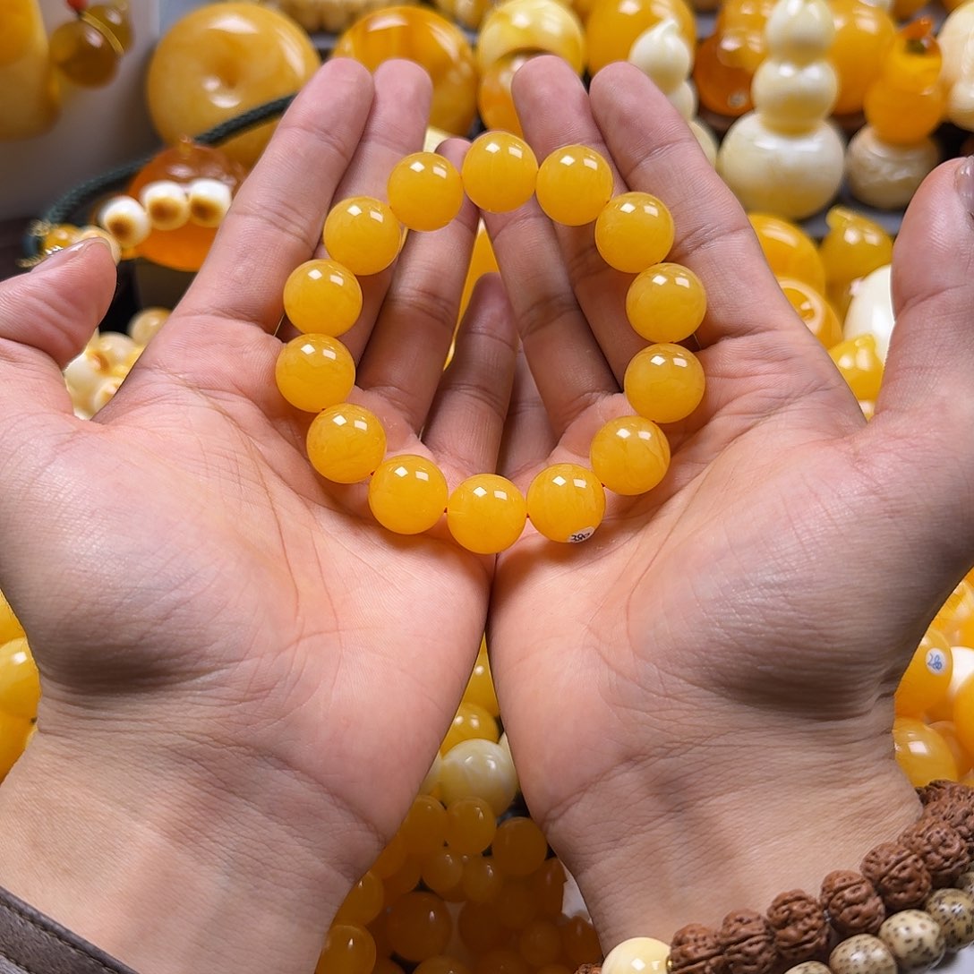 蜜蜡珠宝奇石未镶嵌同料16mm