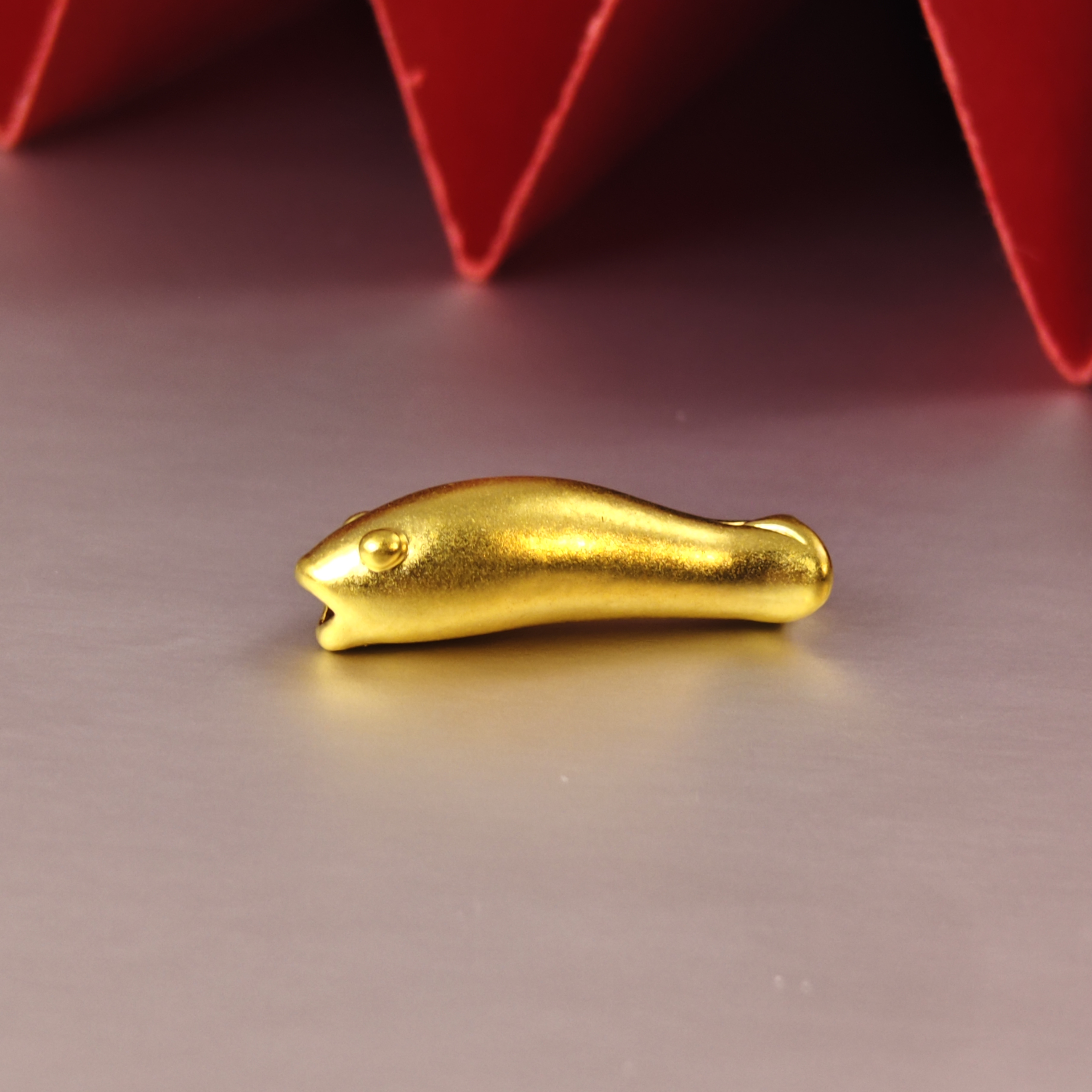 姐妹黄金 如鱼得水锦鲤吊坠富贵转运