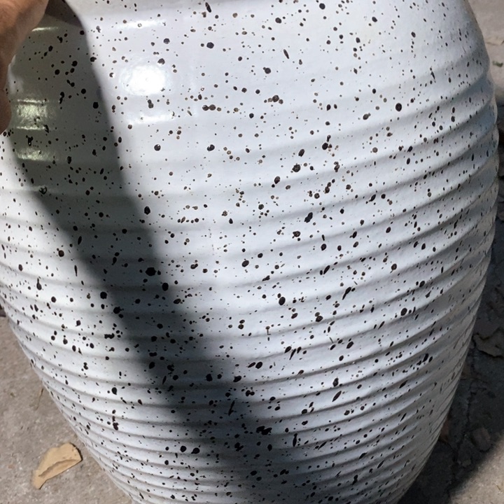 紫砂花盆高约50口约35