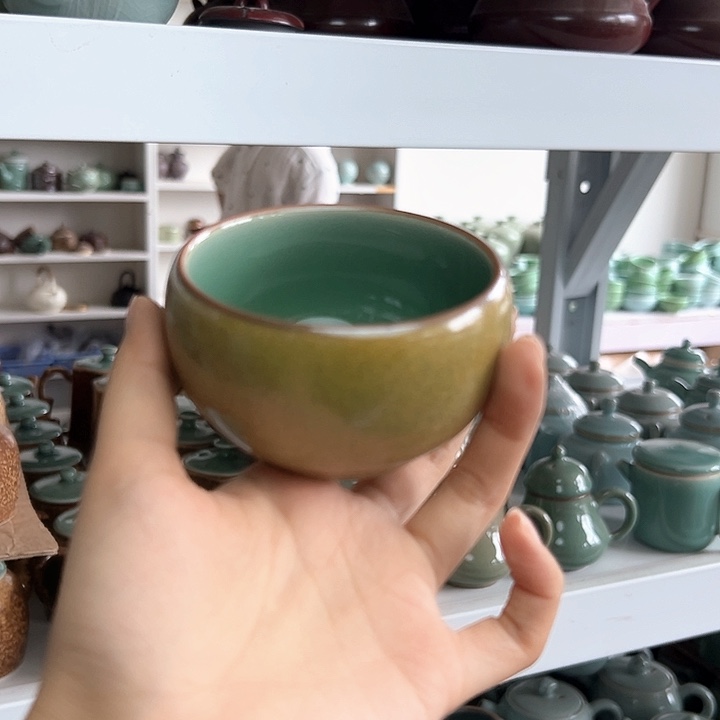龙泉云间青瓷小米茶器