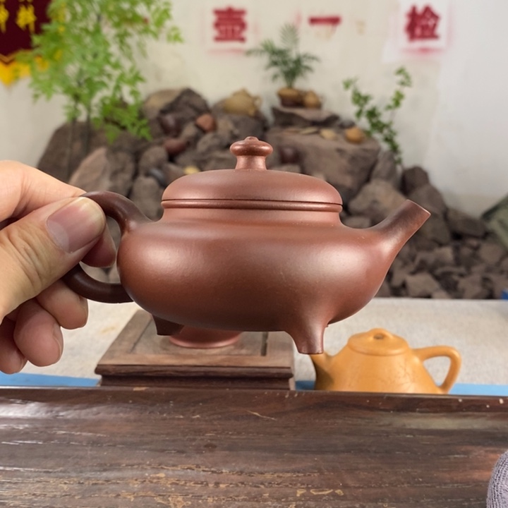 紫砂茶壶宜兴紫砂底潮青160微微瑕不提不换