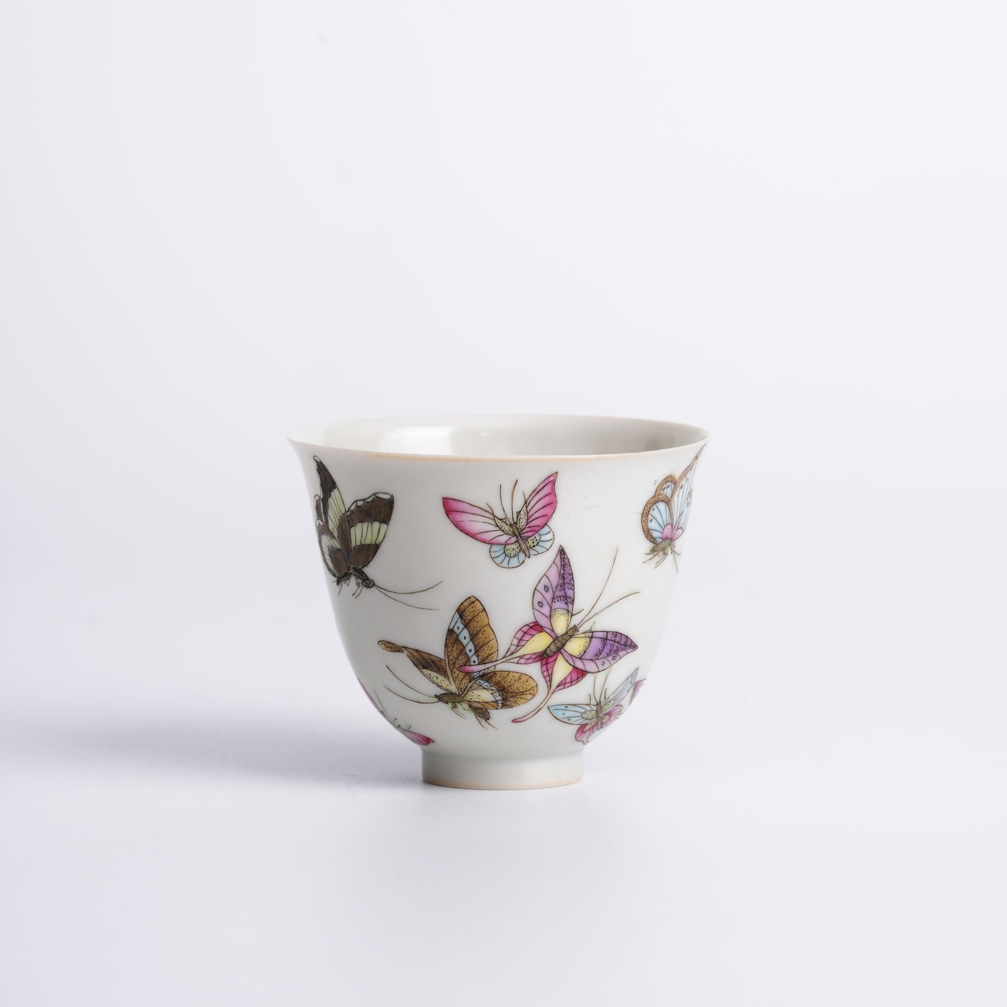 粉彩蝴蝶 铃铛杯
