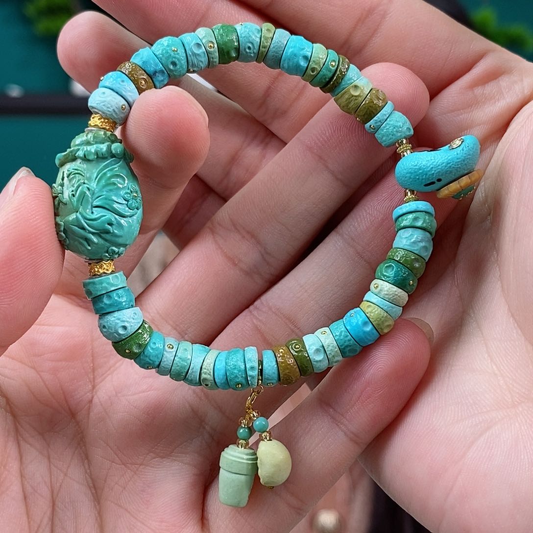 绿松石珠宝奇石未镶嵌