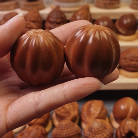 橄榄核其他瓜珠一对