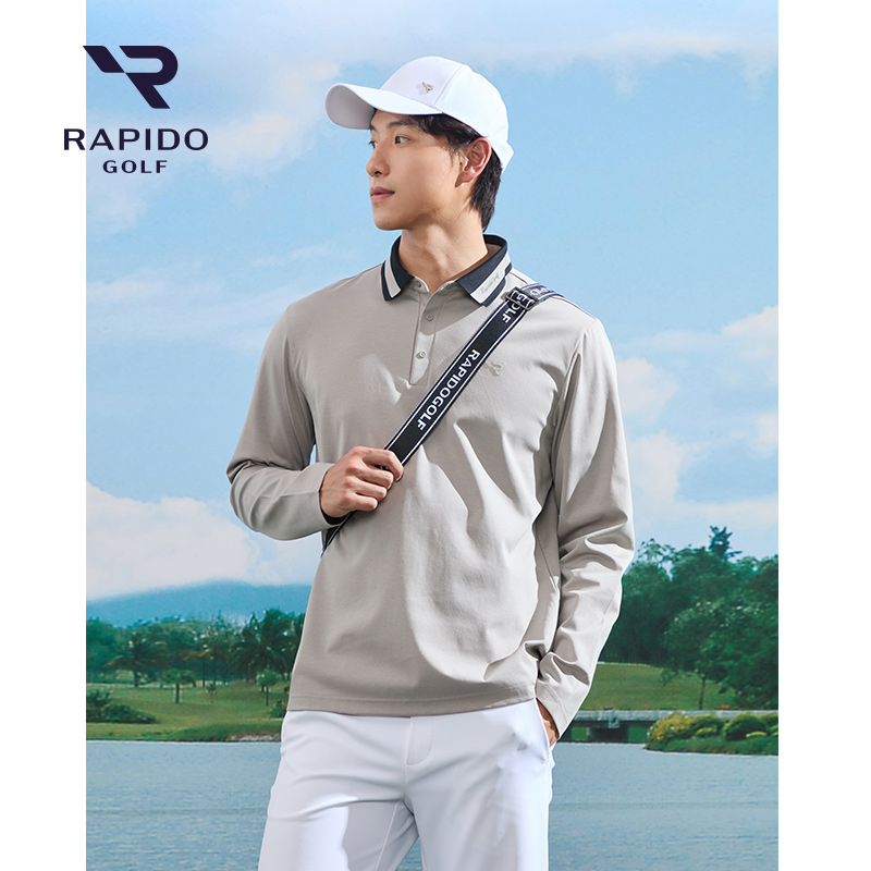 【新品】Rapido睿必度25春男高尔夫运动长袖POLO衫雳霹道VN5141C16
