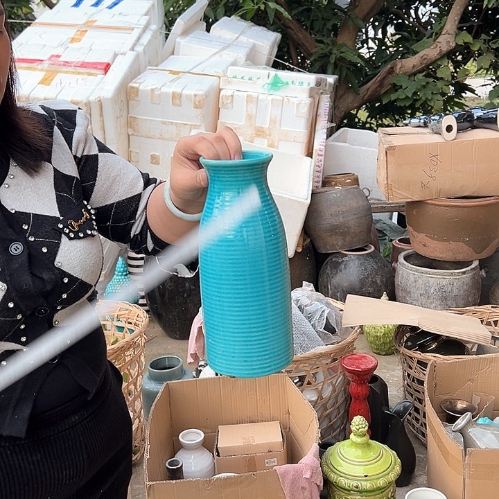 瓶高度25厘米口径7厘米微瑕捡漏