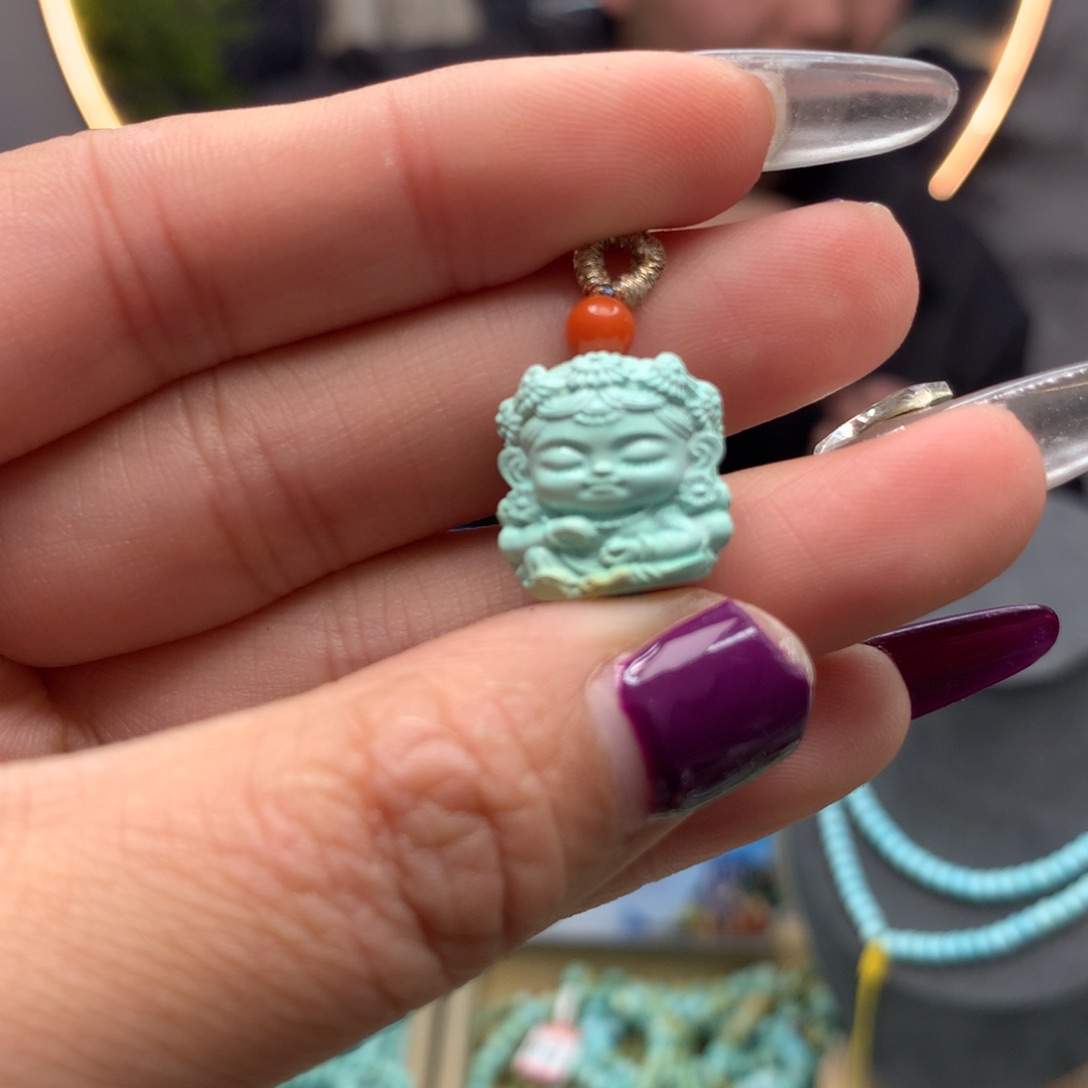 绿松石挂件未镶嵌