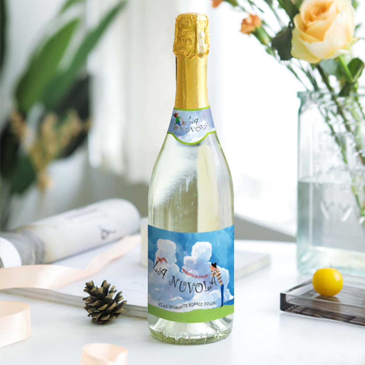 优尼特朵拉低醇甜白起泡葡萄酒