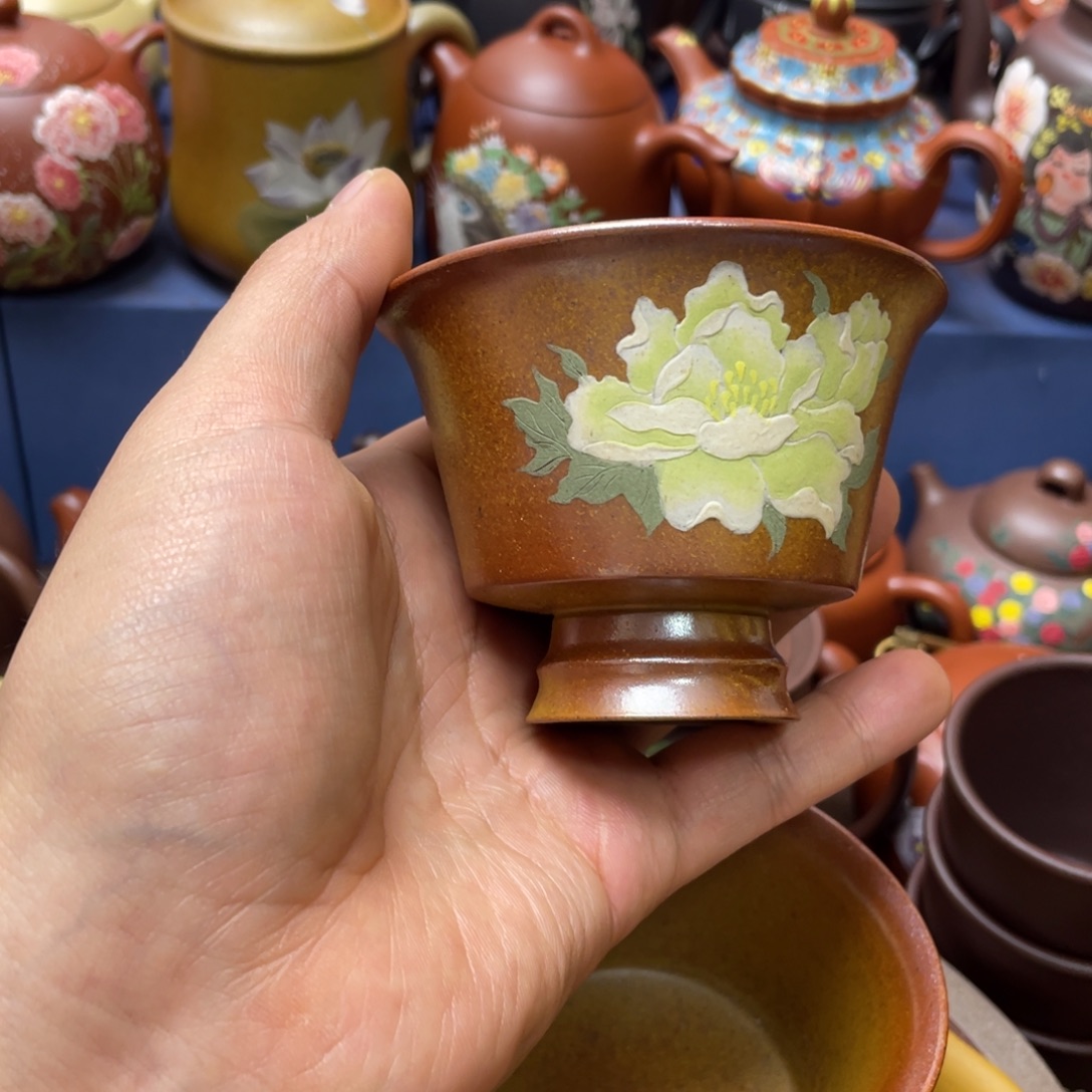 紫砂茶杯紫砂主人杯120cc