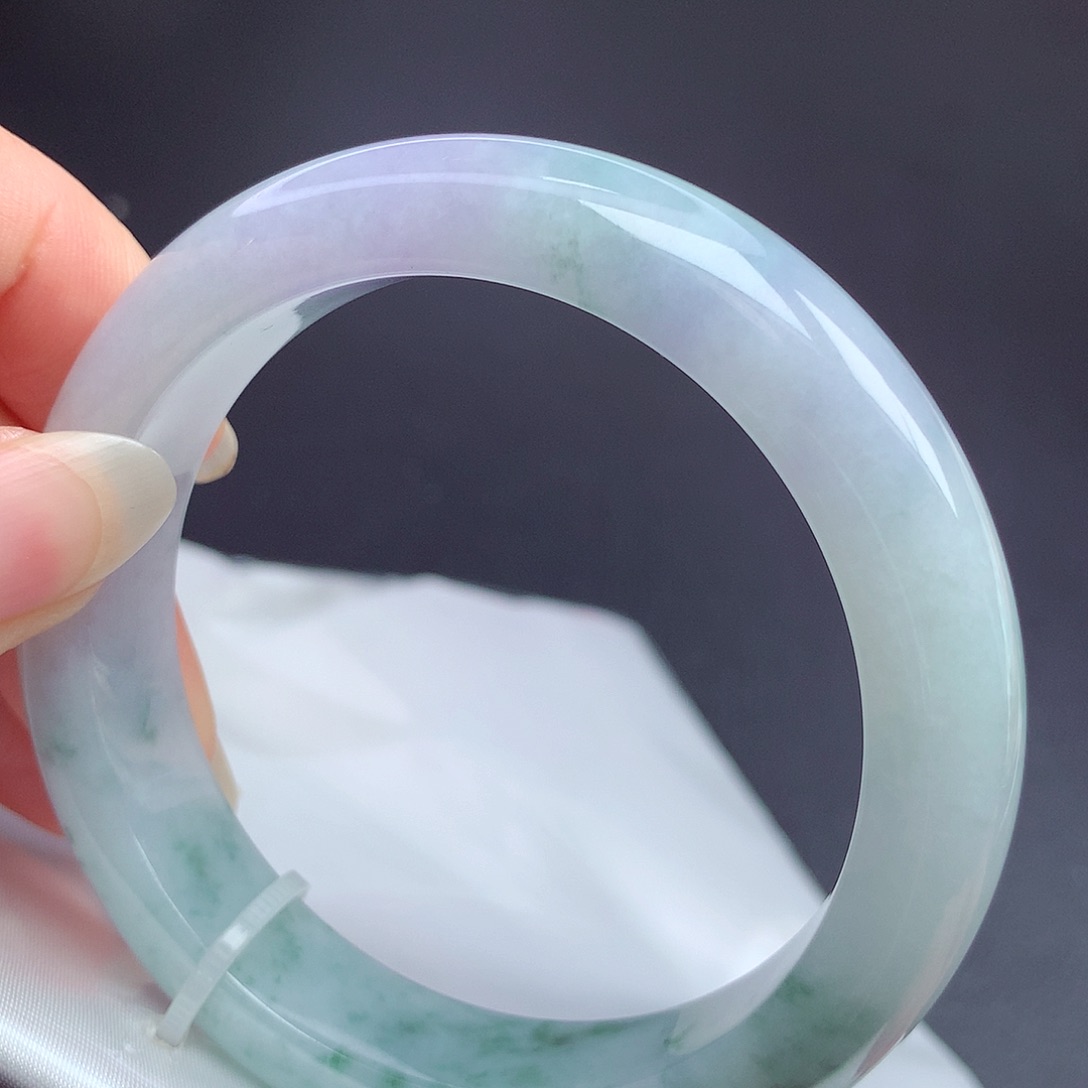 翡翠未镶嵌手镯55圈口