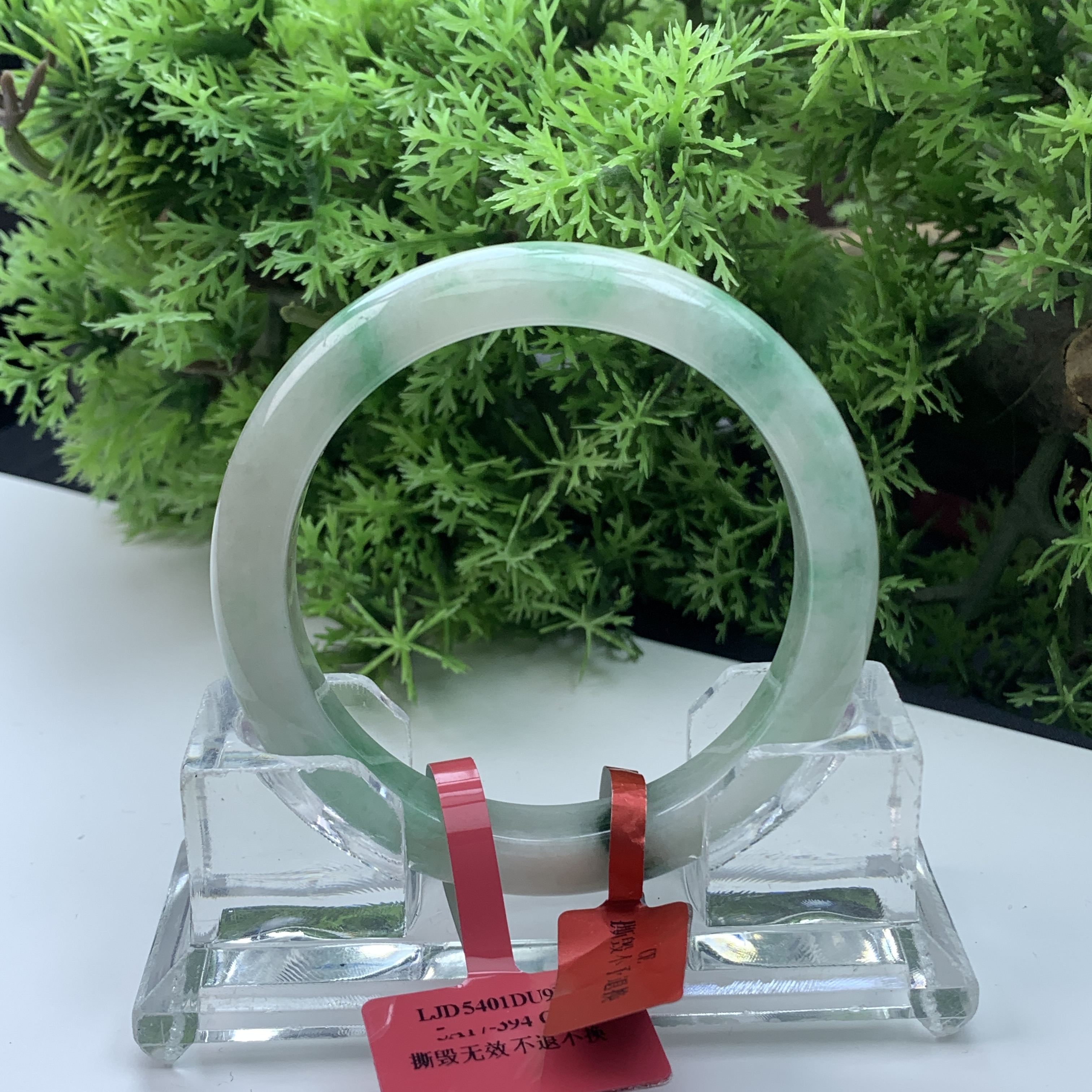 【刘思懿】天然缅甸A货翡翠手镯-O-10