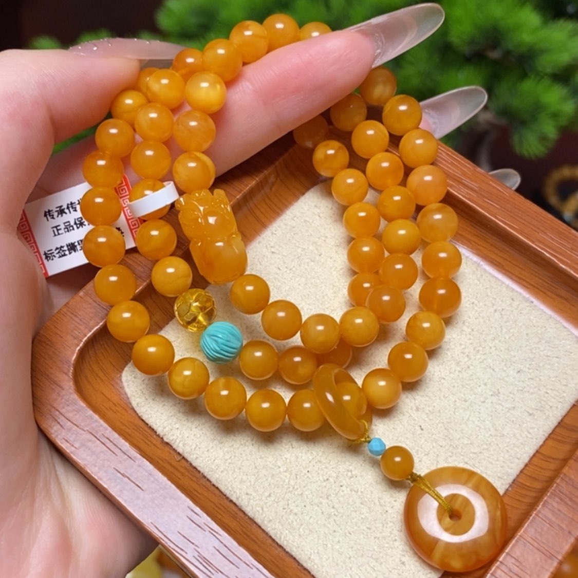 【闪购商品】未镶嵌颈饰蜜蜡手串两用