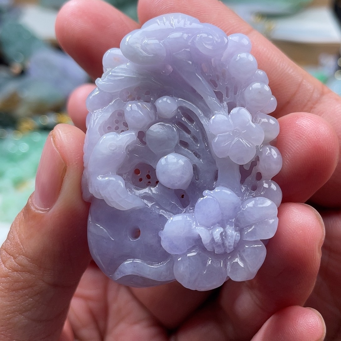 翡翠未镶嵌颈饰翡玉缘翡翠