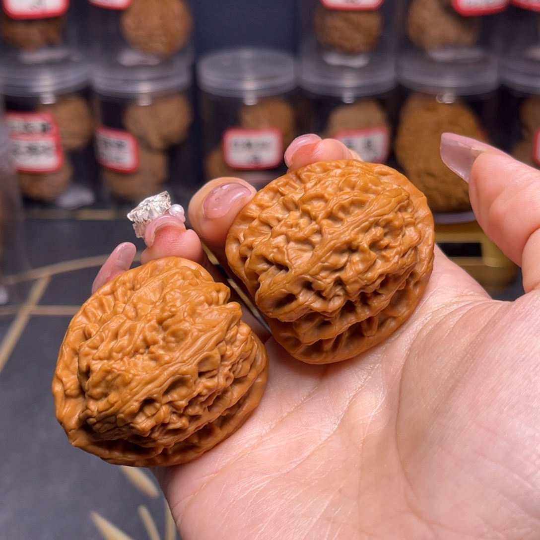 花***、吊坠文玩核桃红锦鲤