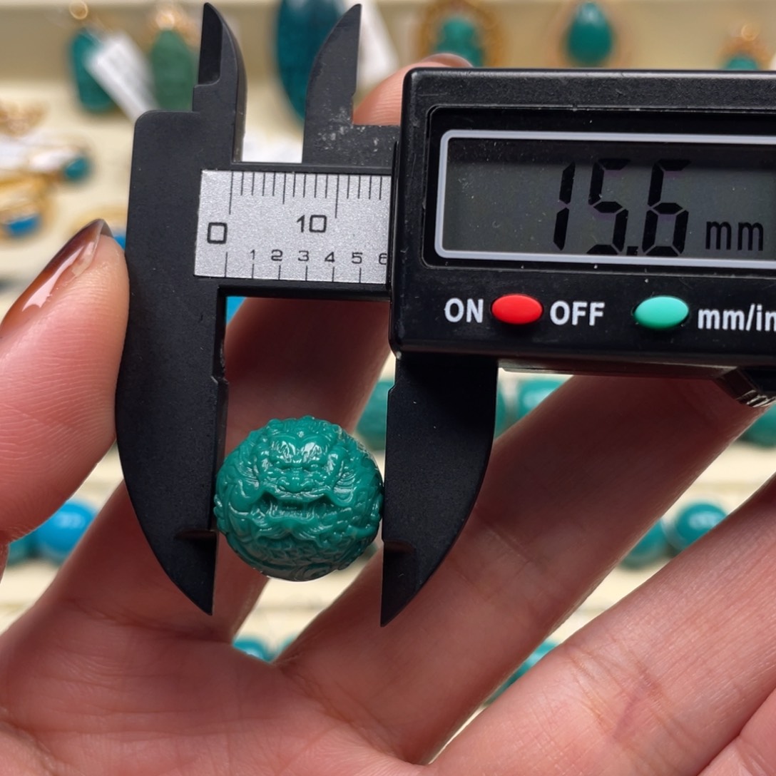 未镶嵌绿松石珠宝奇石龙珠