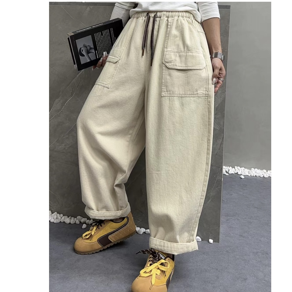 2025年秋冬季欧韩版时尚休闲百搭宽松潮流洋气时尚显瘦哈伦裤