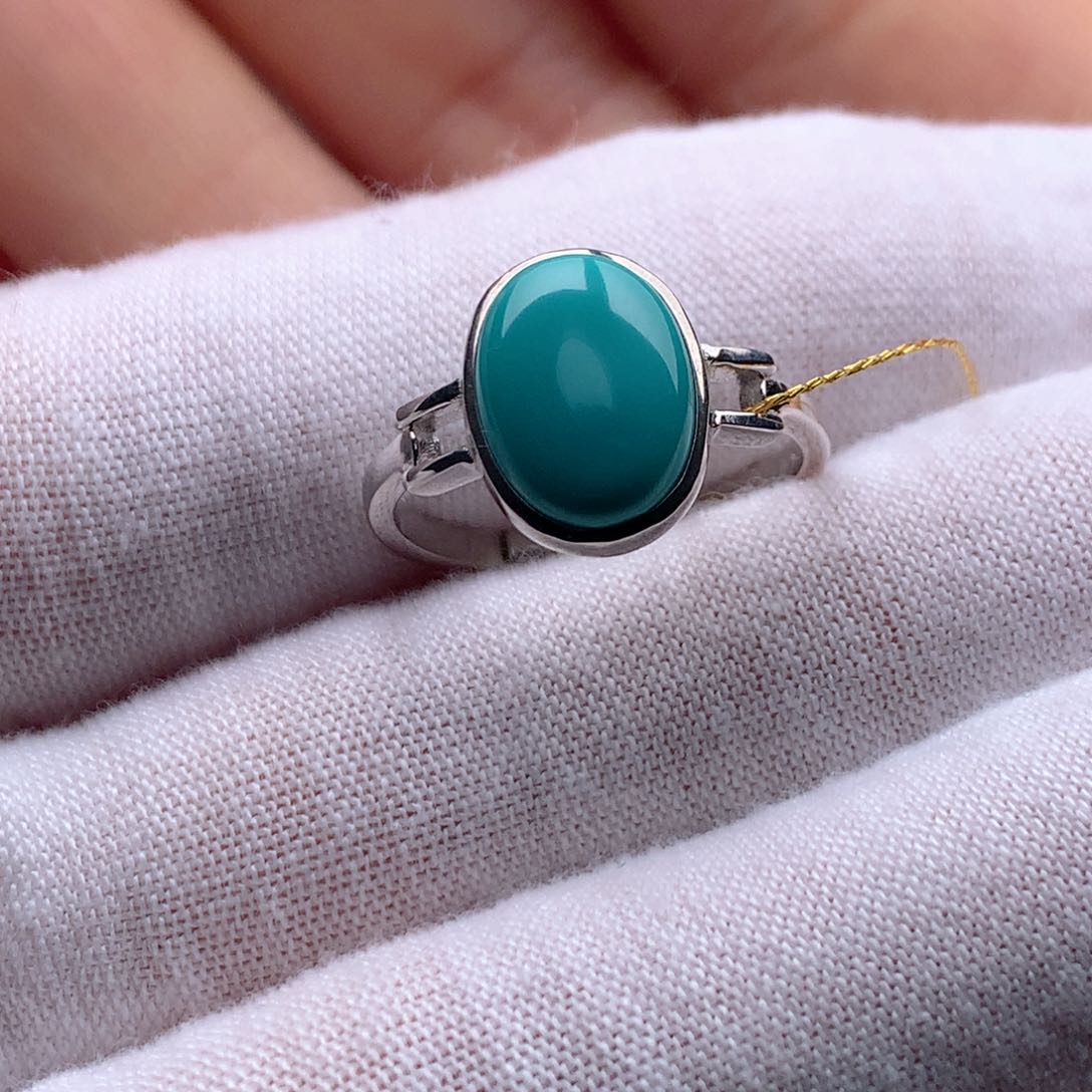 绿松石颈饰银S925镶嵌