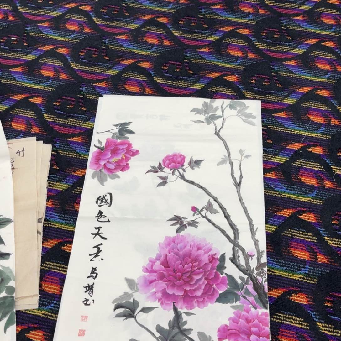 国画绘画作品婉。