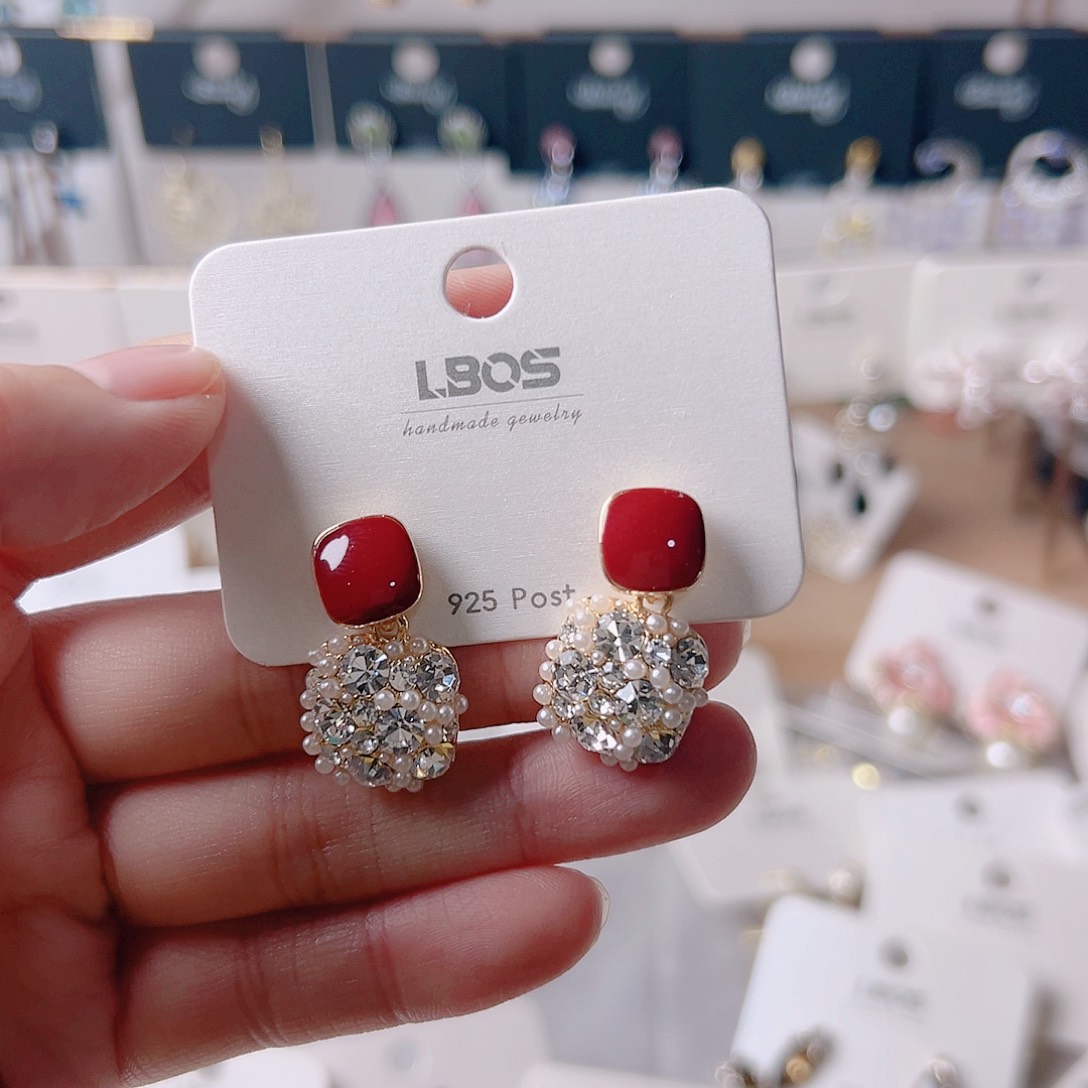 锆石纯铜合金耳环的