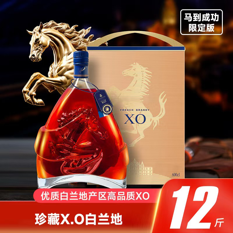 法国进口理查三世珍藏XO高品质白兰地马到成功限定版6L礼盒装40度