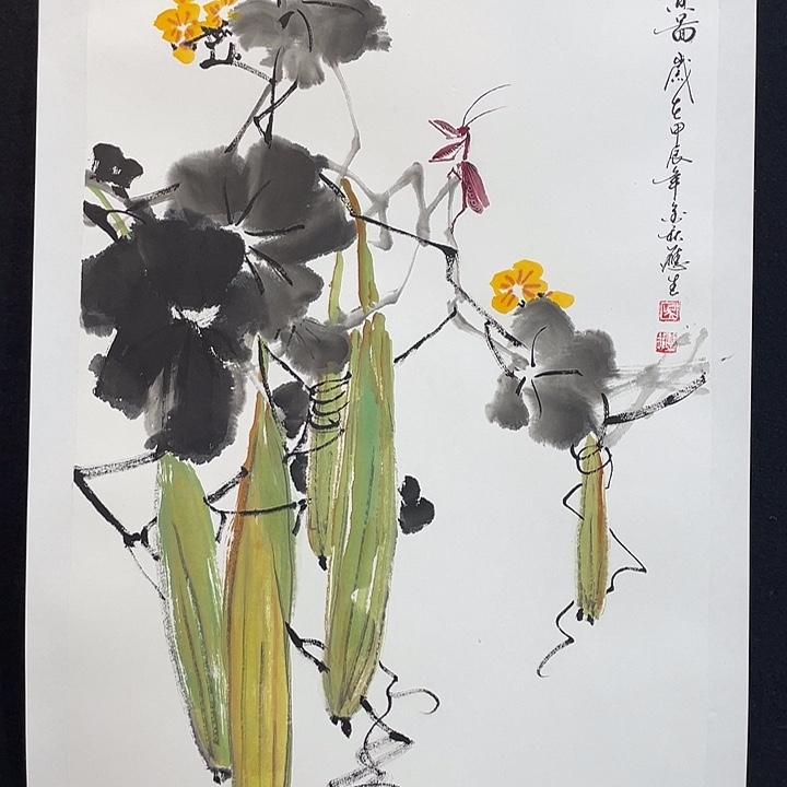 国画老师绘画作品