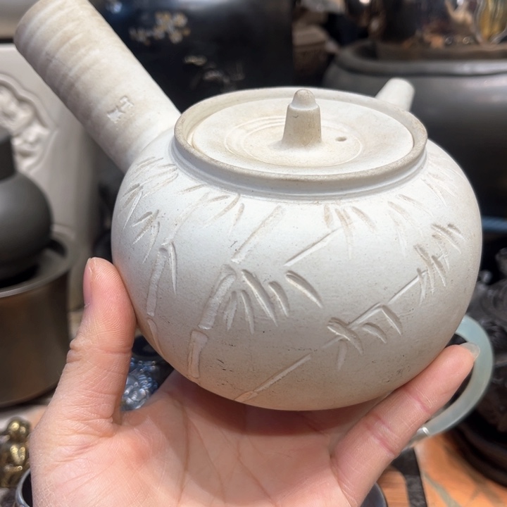 蜜安罐瓷香炉锡茶则