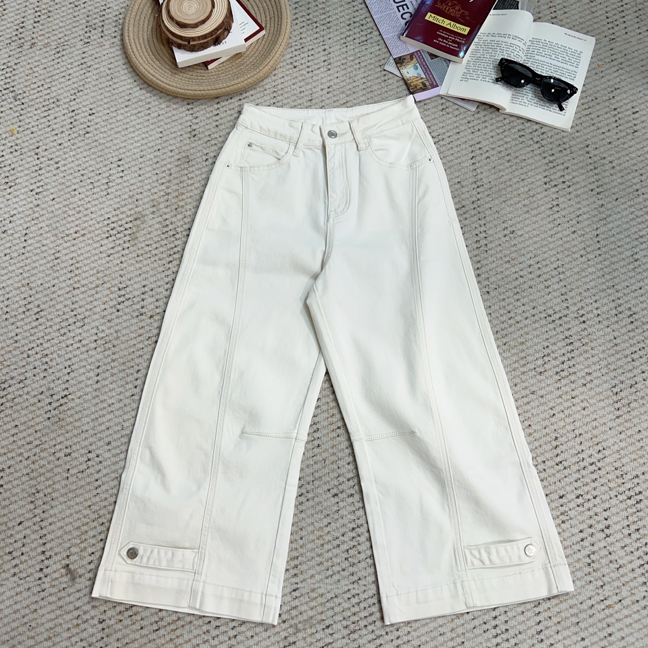 2025夏季新款百搭牛仔裤阔腿直筒休闲裤3934