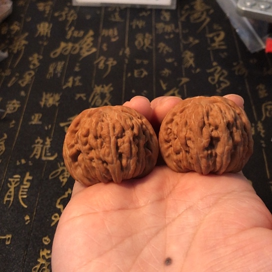 雷***雷文玩核桃把件四座楼40mm