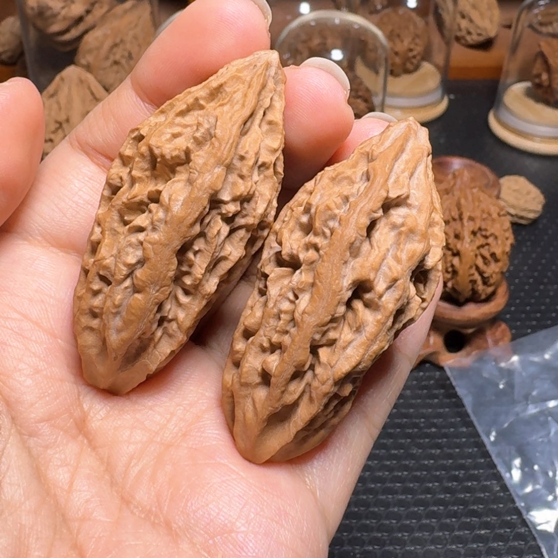 文玩核桃把件麒麟瓜条