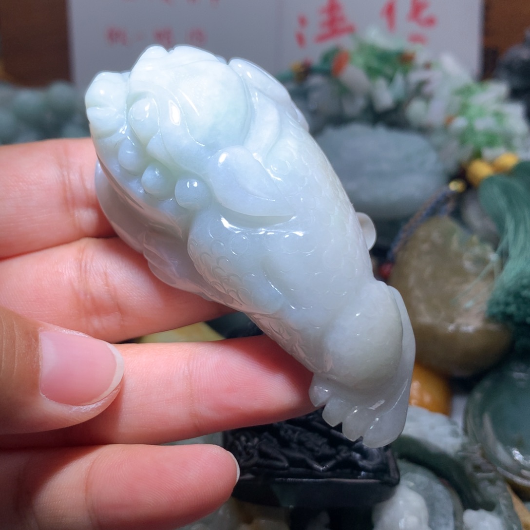 翡翠未镶嵌颈饰保真天然A货翡翠