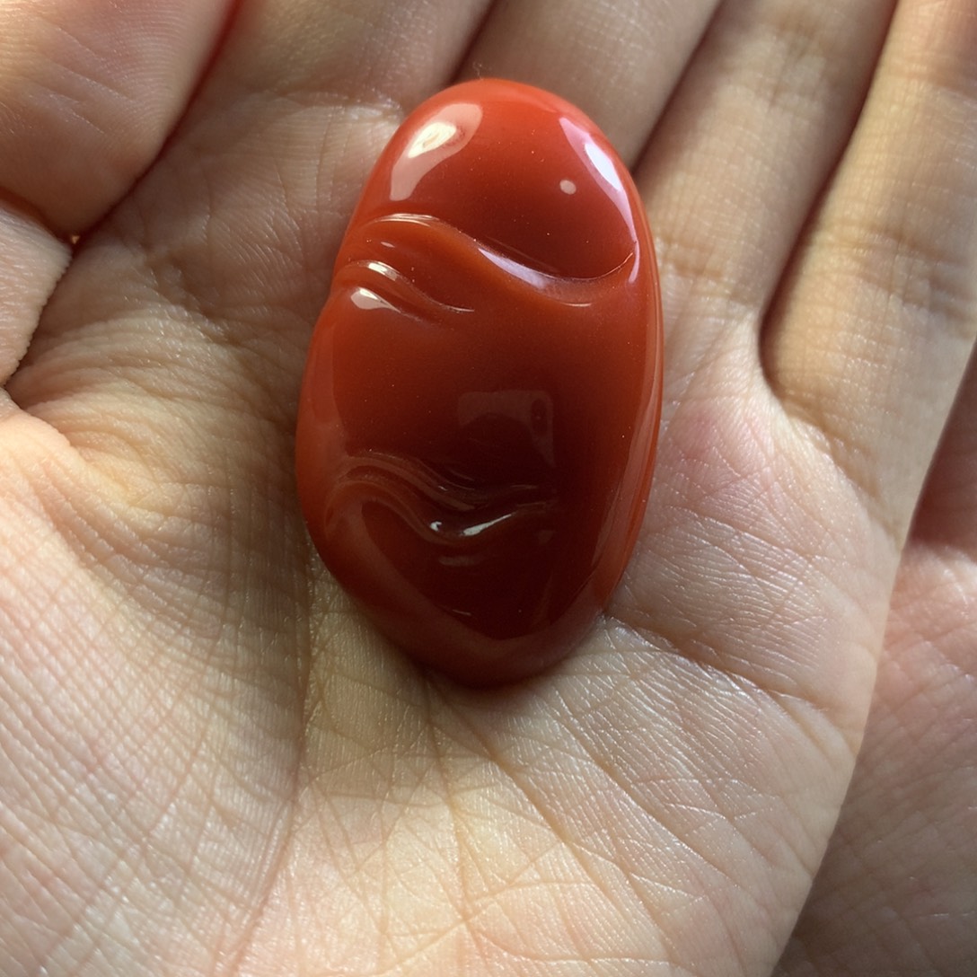 南红玛瑙柿子锦吊坠未镶嵌