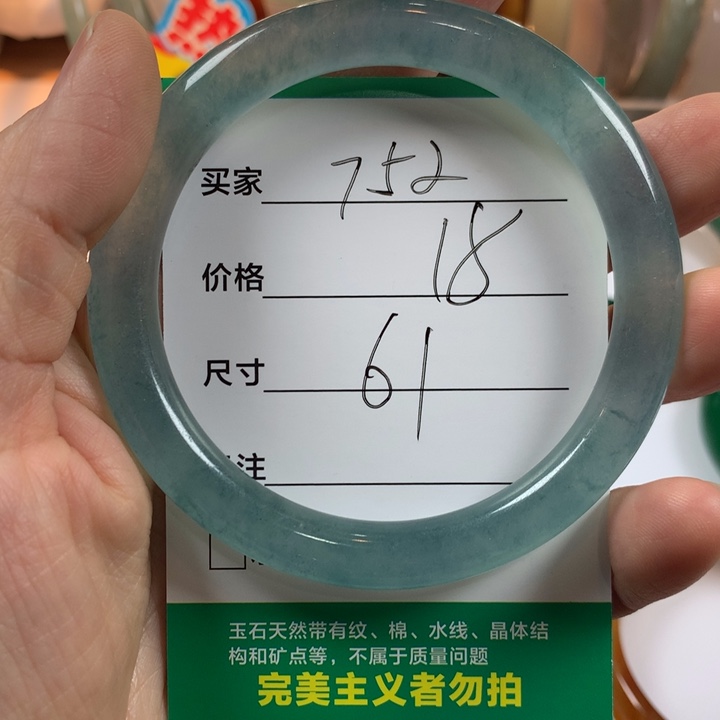 石英质玉（非洲翠）未镶嵌手镯