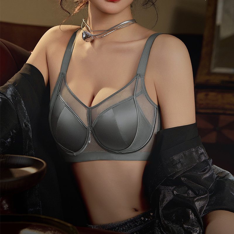 美黛安芬全罩杯内衣女无痕收副乳防下垂上托透气薄款文胸夏天