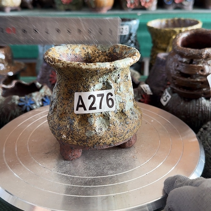 内口5.5高10外口8粗陶