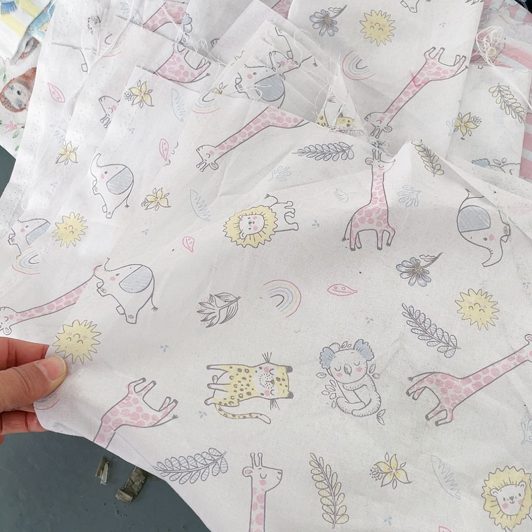 3片纯棉平布45.50一片果子布艺